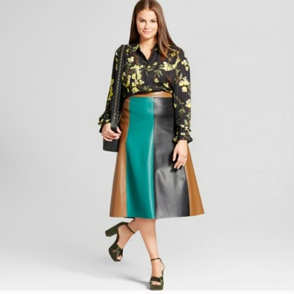 Who What Wear Dresses & Skirts - 14W FAUX LEATHER SKIRTS